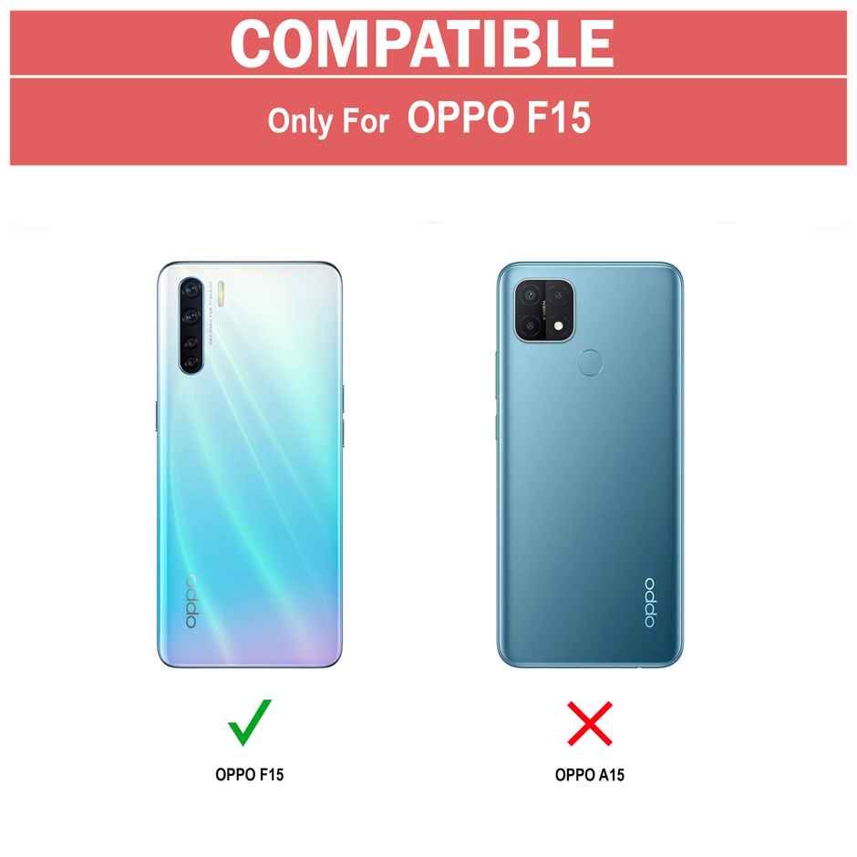 Zapcase Back Cover for OPPO F15 | Matte-Black