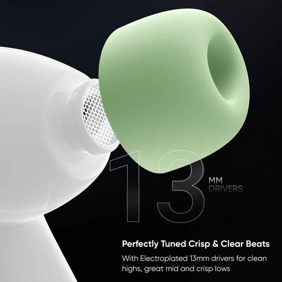 Mivi DuoPods D4 TWS | Rich Bass | 50H Playtime | AI ENC | 13 mm | 5.3 BT | White | True Wireless