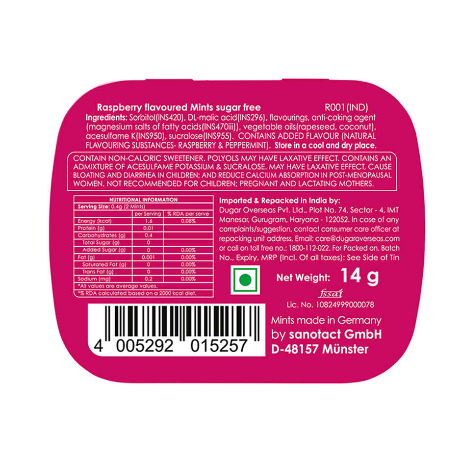 Impact Sugar Free Mints | Raspberry