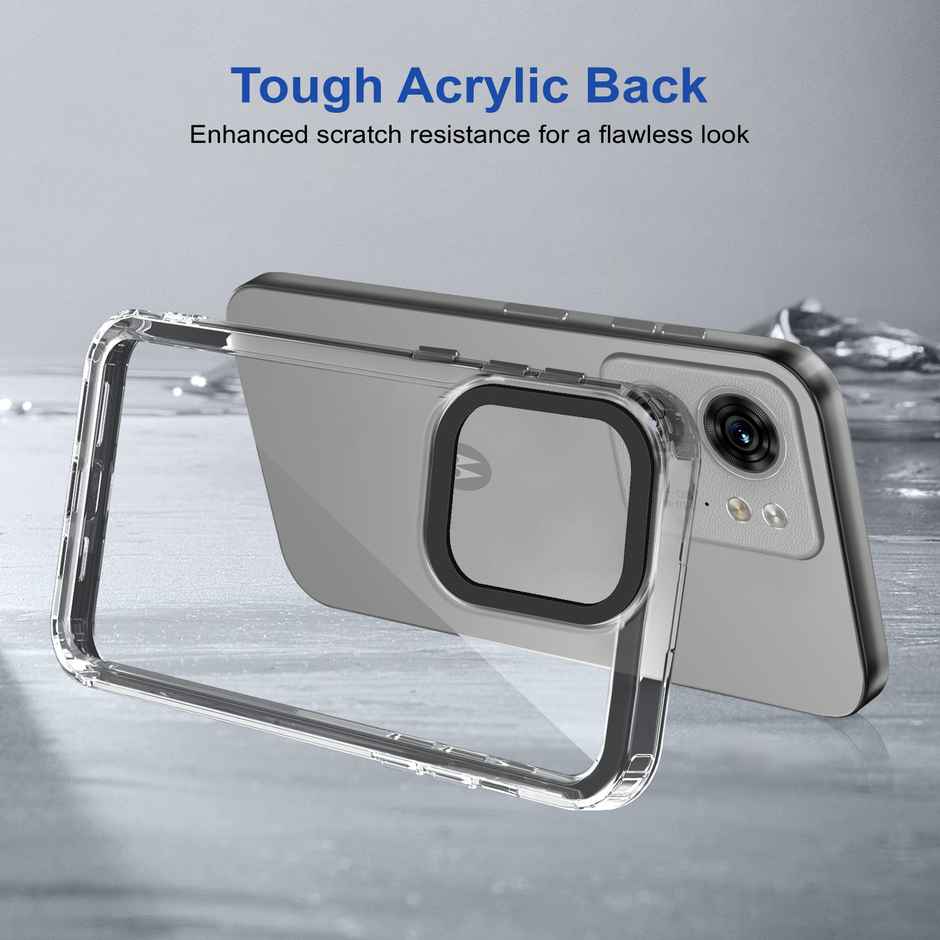 Zapcase Back Cover for Motorola Edge 40 5G | Space-Black