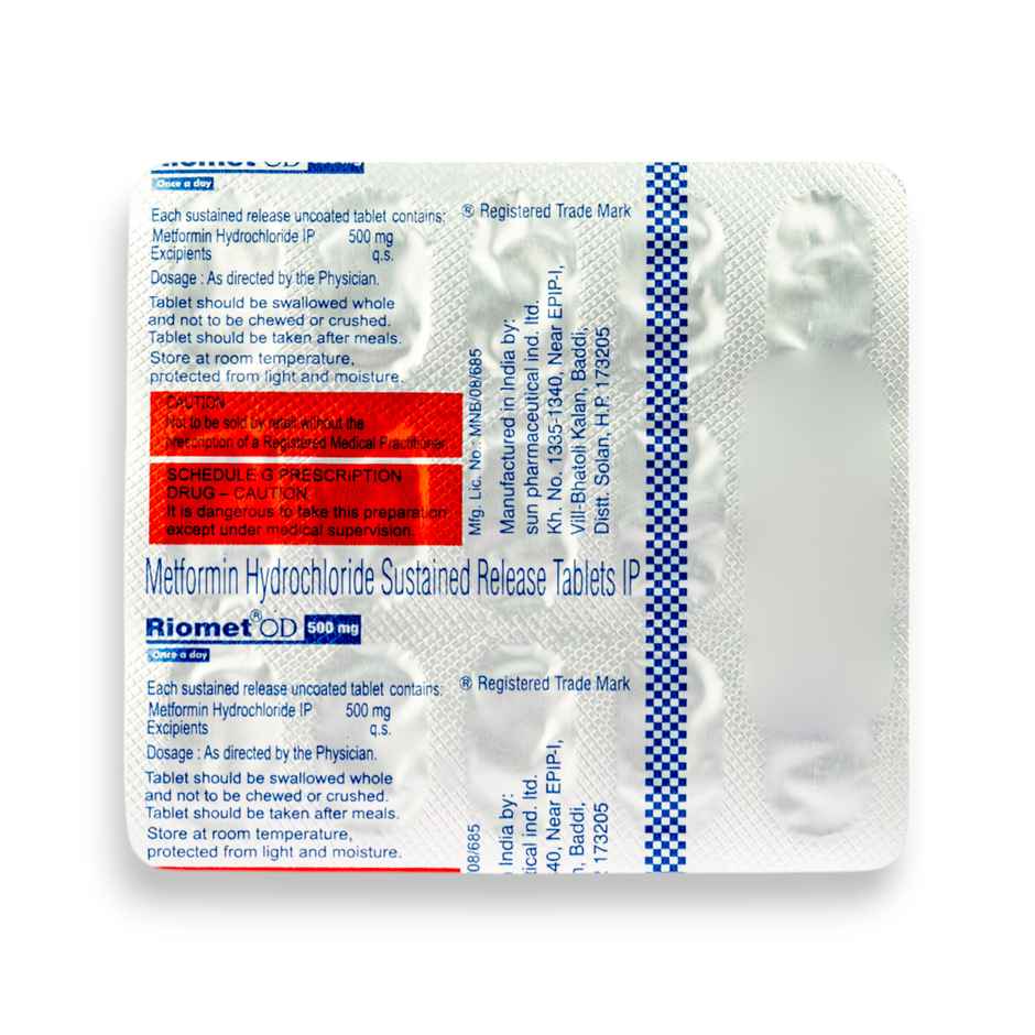 Riomet OD 500mg Tablet SR