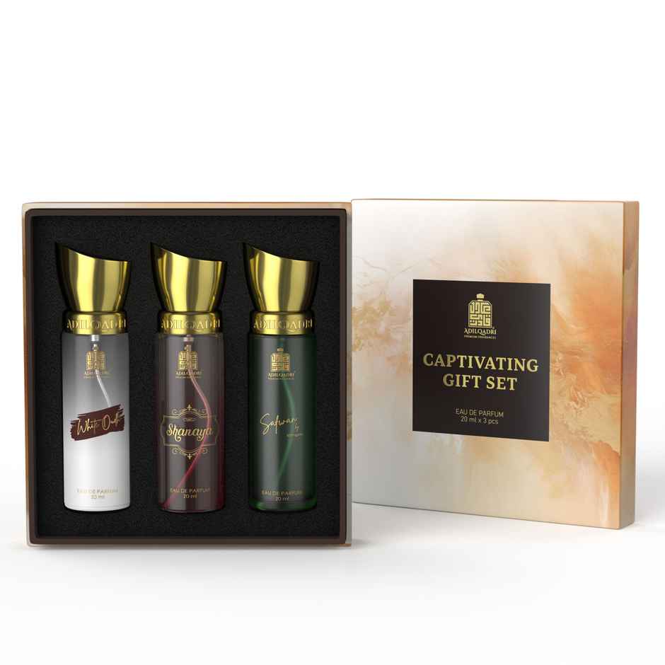 Adilqadri Captivating Trio Luxury Eau De Parfum | Gift Set For Unisex | Long Lasting Scent
