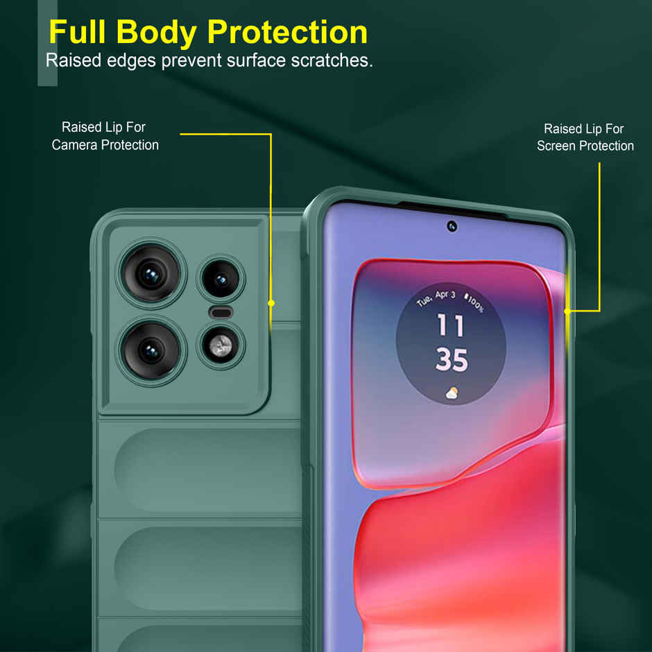 Zapcase Back Cover for Motorola Edge 50 Pro 5G | Magic-DarkGreen