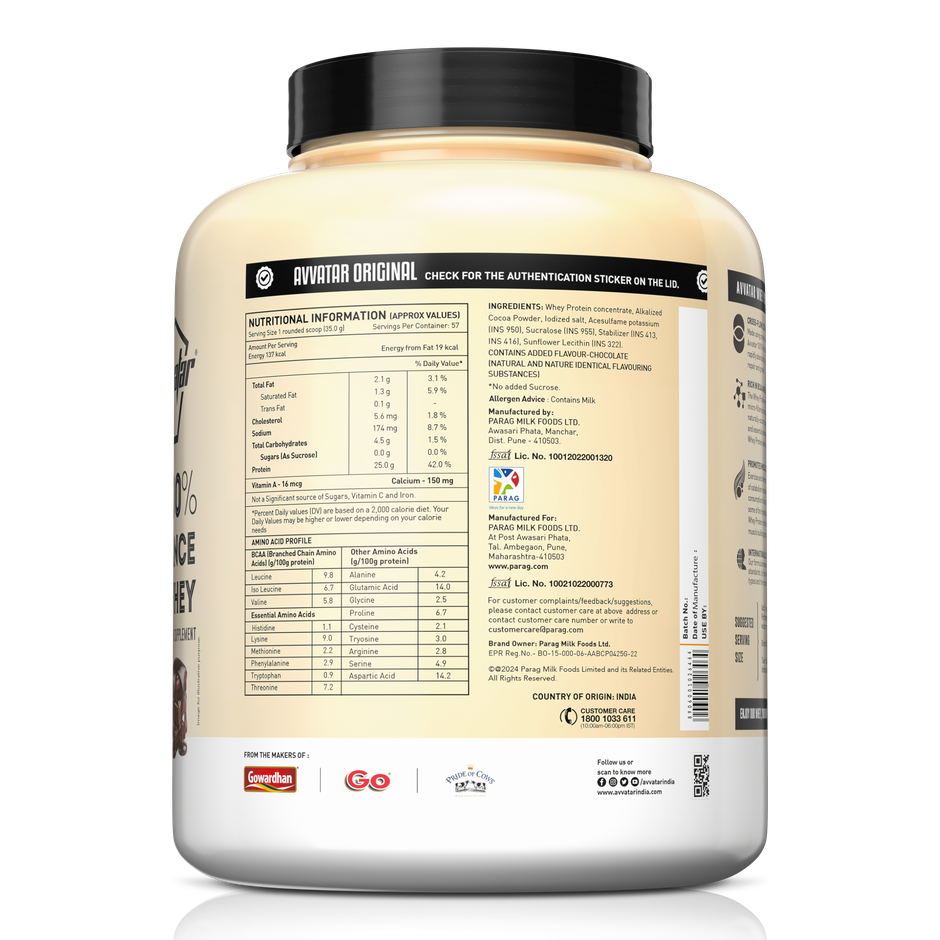 Avvatar Performance Protein Belgian Chocolate