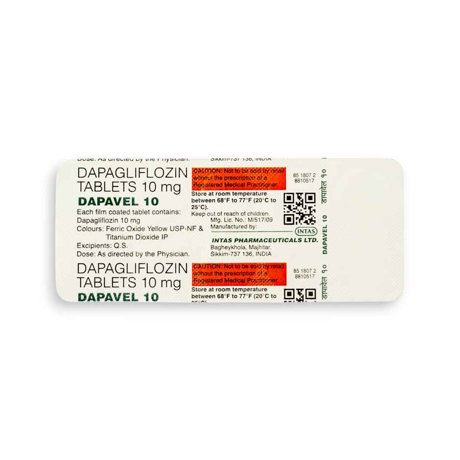 Dapavel 10 Tablet