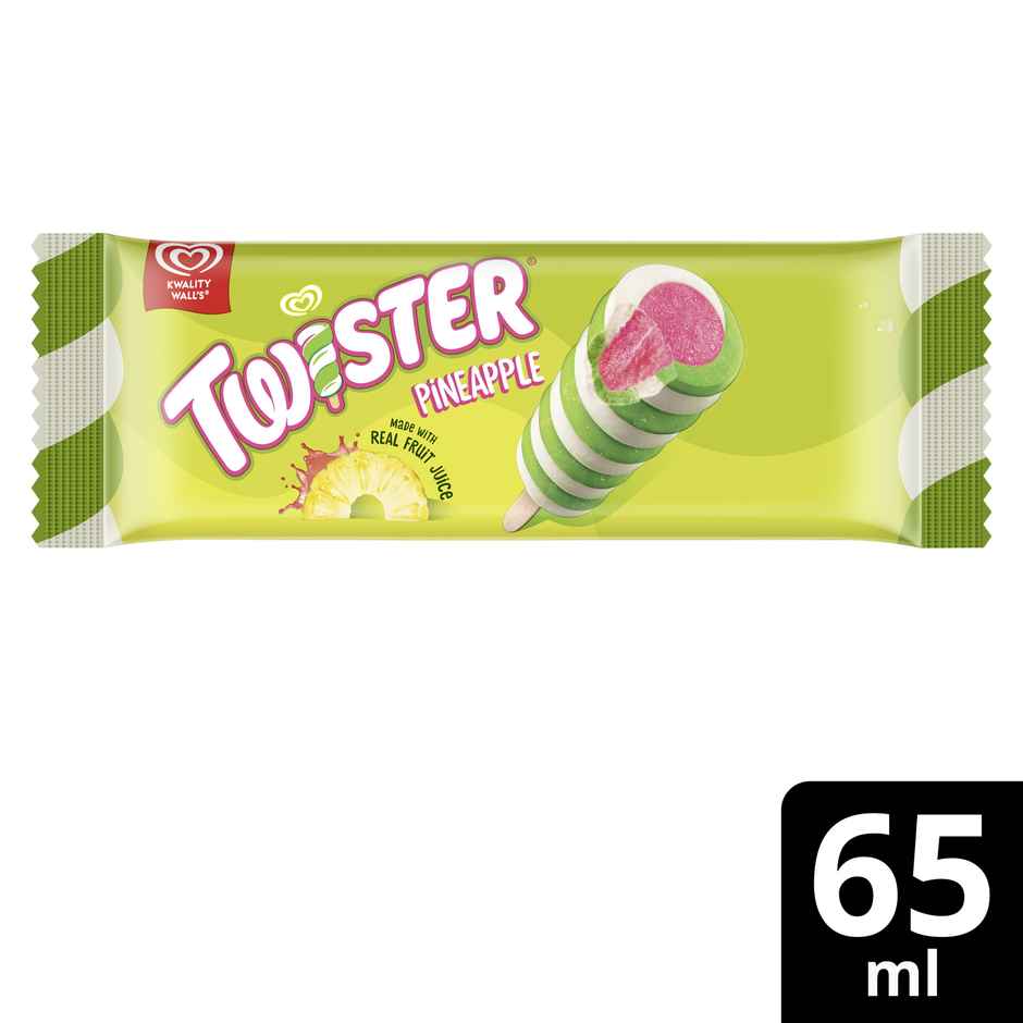 Kwality Wall's Twister Pineapple | Frozen Dessert Stick