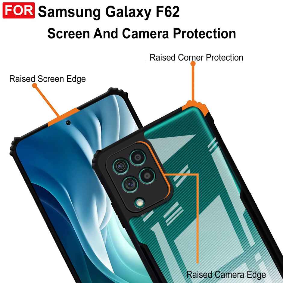 Zapcase Back Cover for Samsung Galaxy F62 | Matte-Black