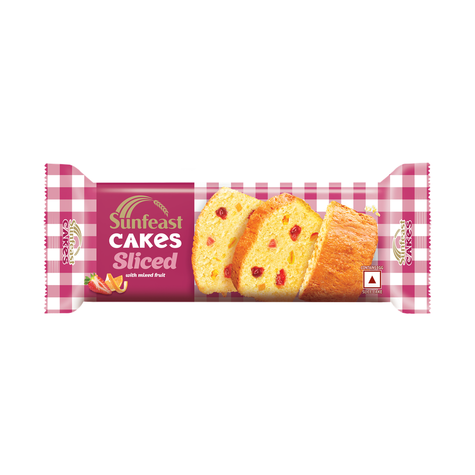 Sunfeast Cakes Sliced | Mixed Fruit