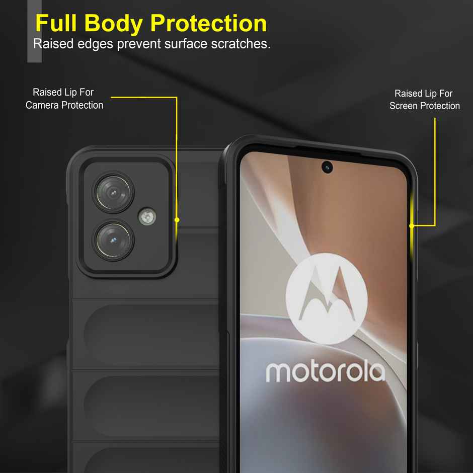 Zapcase Back Cover for Motorola g64 5G | Moto g64 5G | Magic-Black