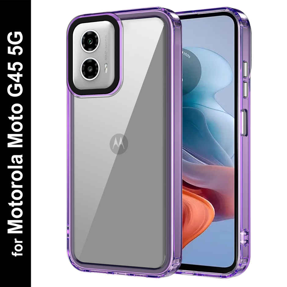 Zapcase Back Cover for Motorola G45 5G | Space-Purple