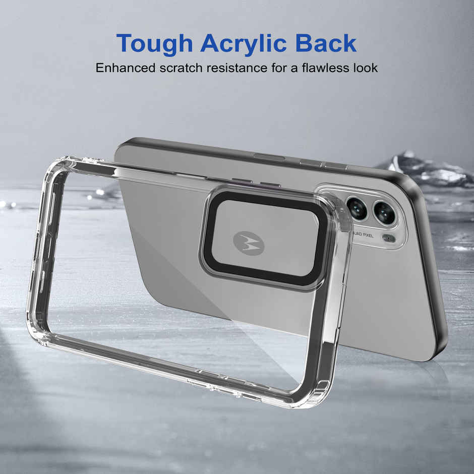 Zapcase Back Cover for Motorola Moto G62 5G | Space-Black