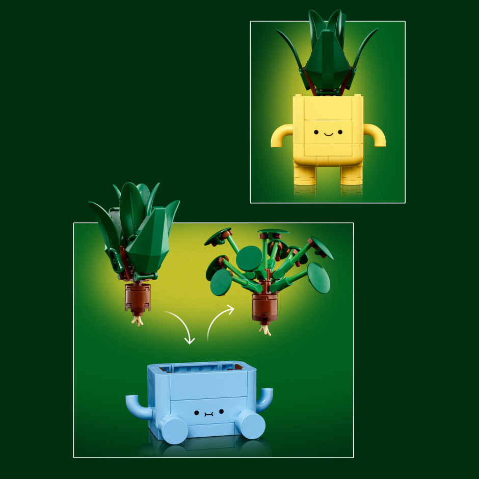 LEGO Botanicals Happy Plants Shelf Decor 10349