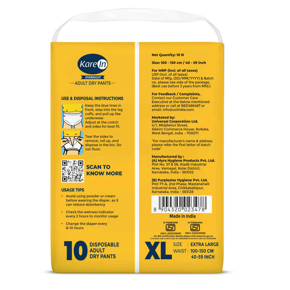 KareIn Overnight Adult Diaper Pants | Extra Large
