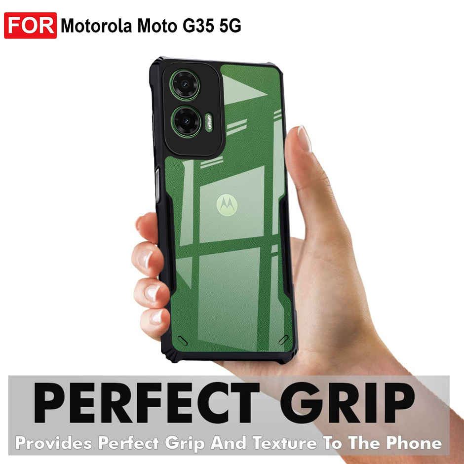 Zapcase Back Cover for Motorola Moto G35 5G | Matte-Black