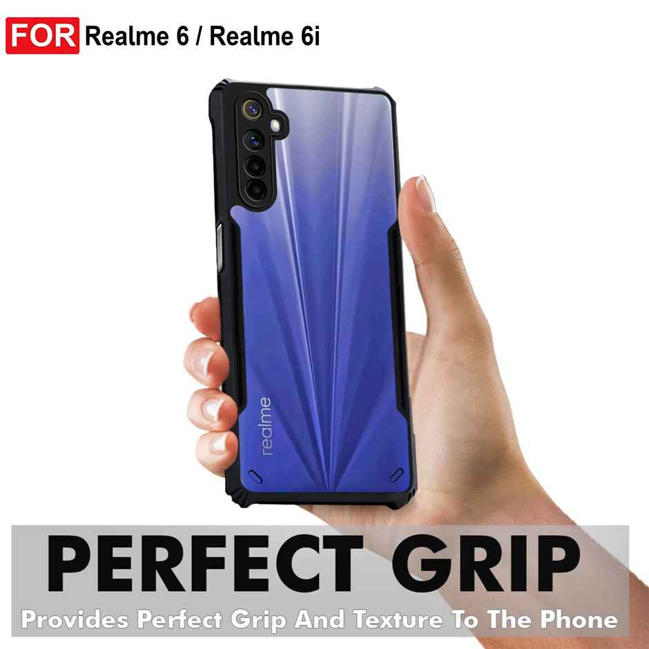 Zapcase Back Cover for Realme 6 | Realme 6i | Matte-Black