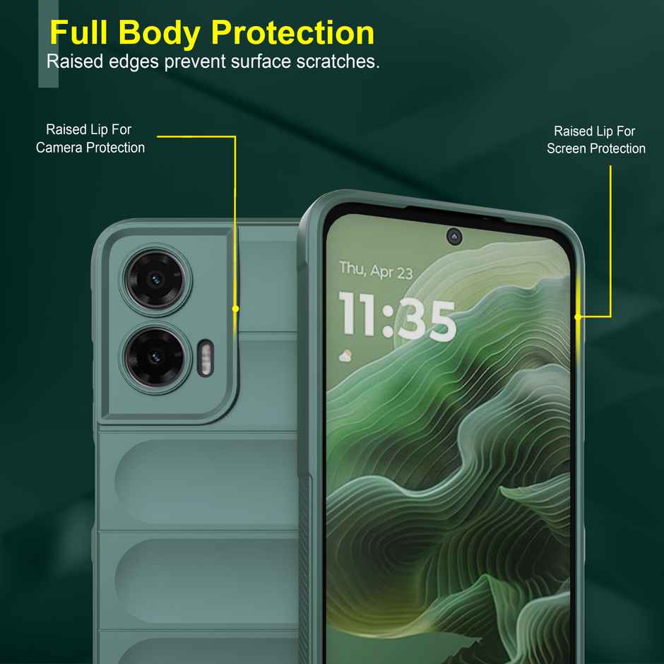 Zapcase Back Cover for Motorola Moto G35 5G | Magic-DarkGreen