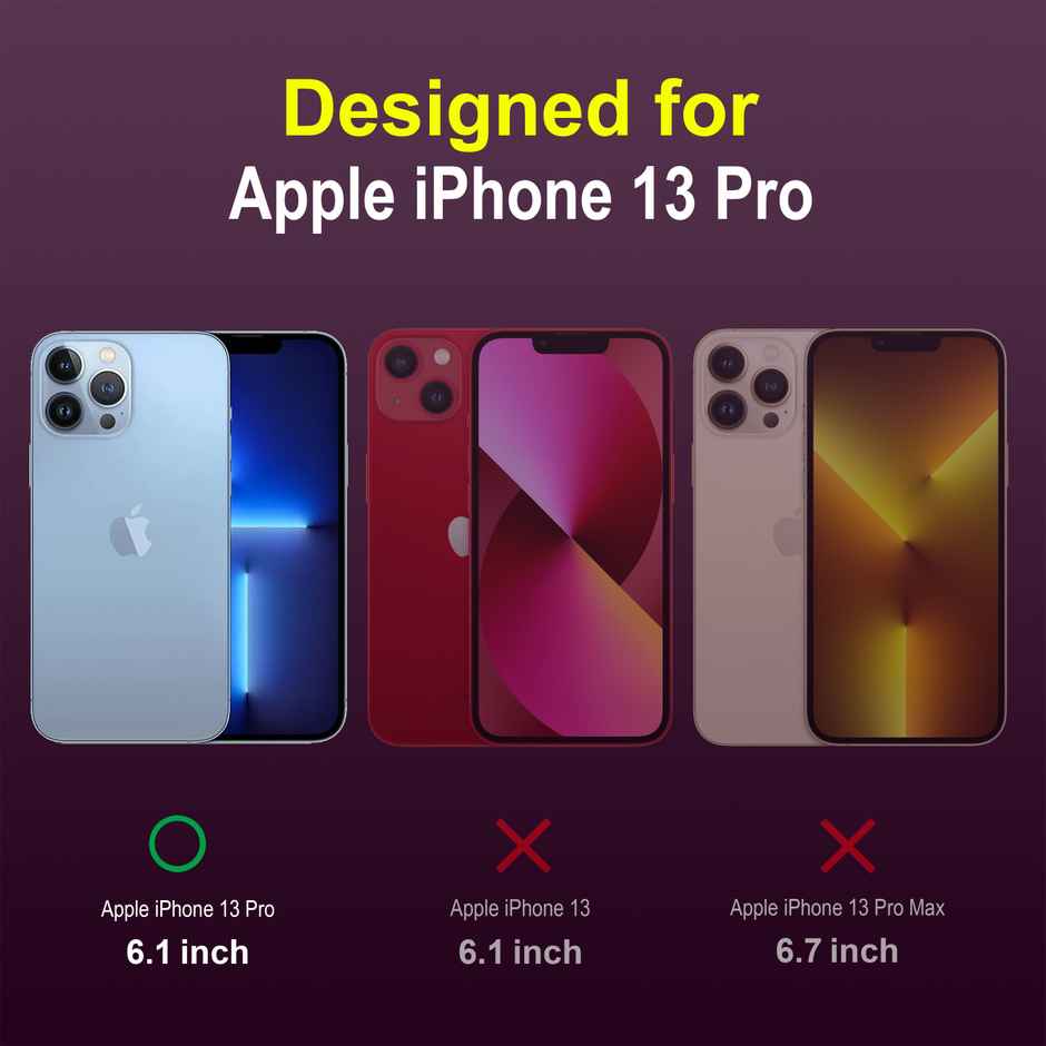 Zapcase Back Cover For Apple Iphone 13 Pro (Magic-Lavender)