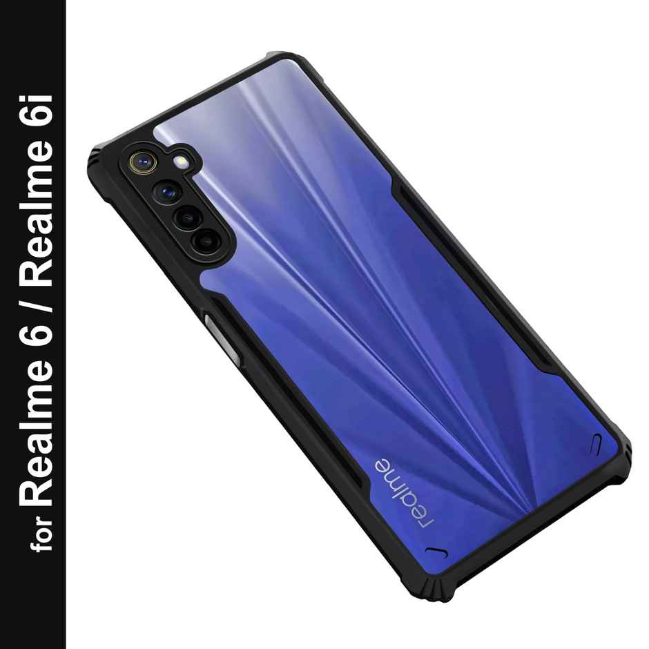 Zapcase Back Cover for Realme 6 | Realme 6i | Matte-Black