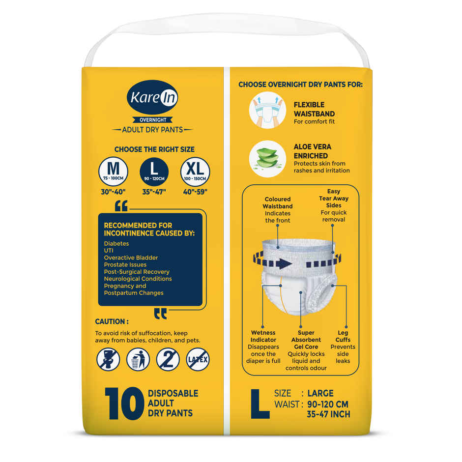 KareIn Overnight Adult Diaper Pants | Large
