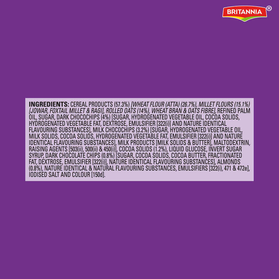 Britannia NutriChoice Chocolate and Almond Oats Biscuits | Combo