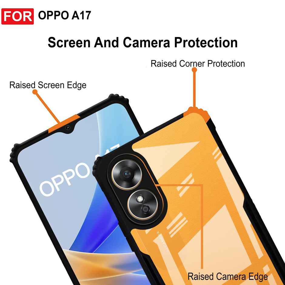 Zapcase Back Cover for OPPO A17 | Matte-Black