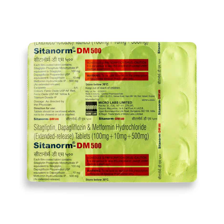 Sitanorm-DM 500 Tablet ER