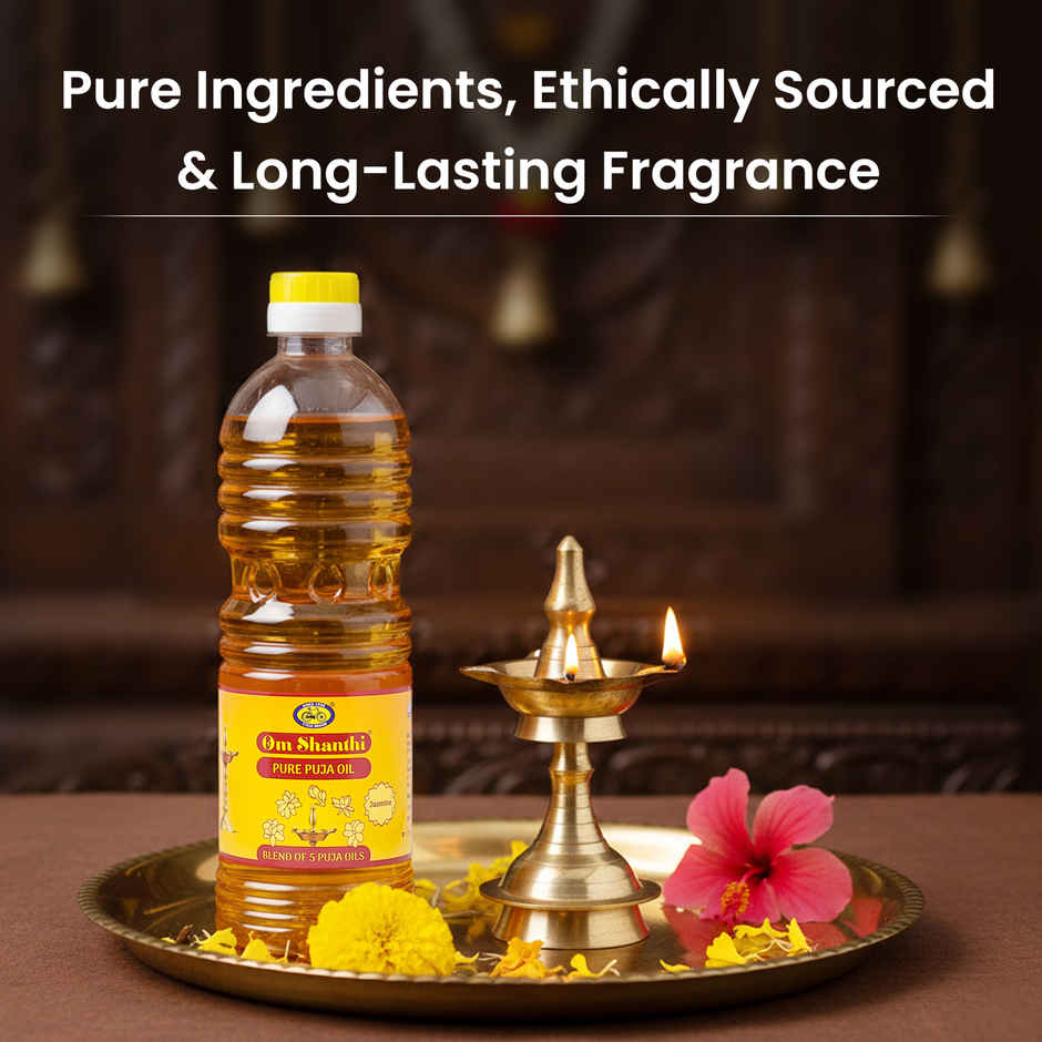 Om Shanthi Pure Jasmine Puja Oil | Cycle
