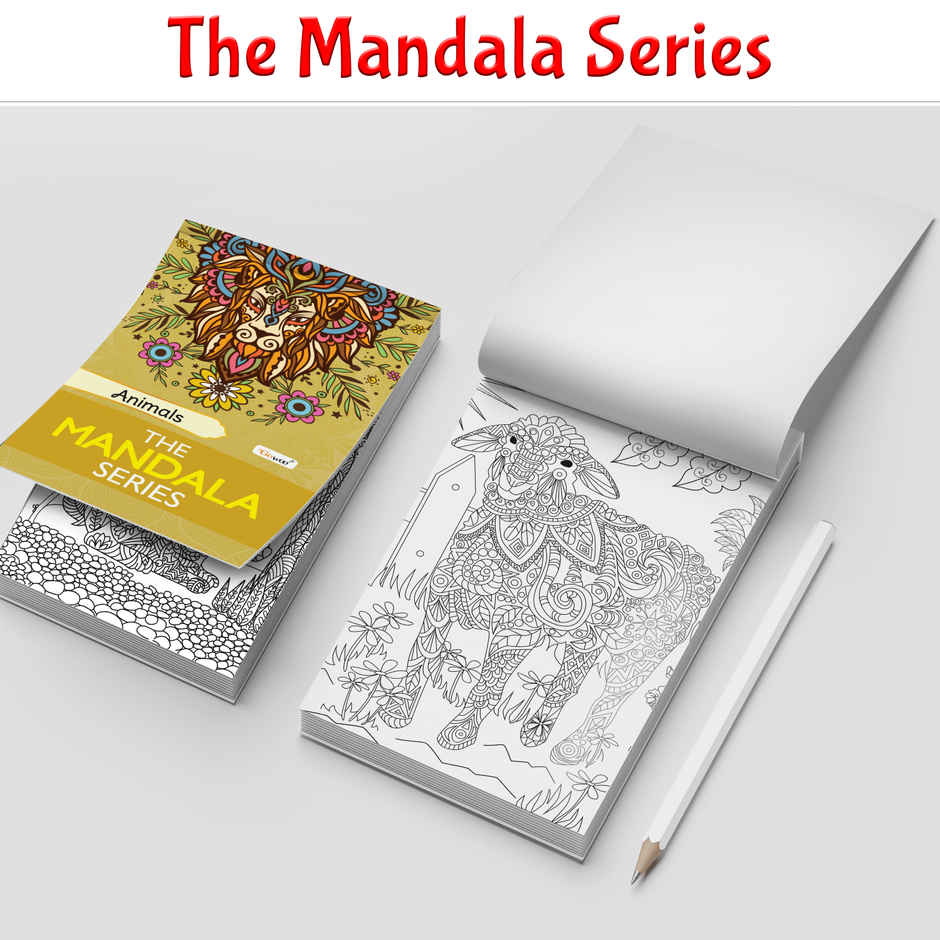 Animals - The Mandala Series | Art Therapy Coloring Book | Coloring Book for Stress Relief