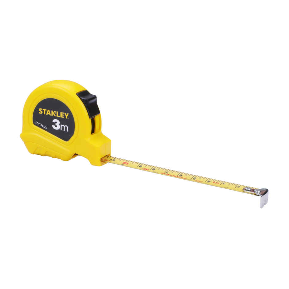 STANLEY Plastic Short Measuring Tape for Home, Professional & Industrial Use | STHT36125-812 | 3 m