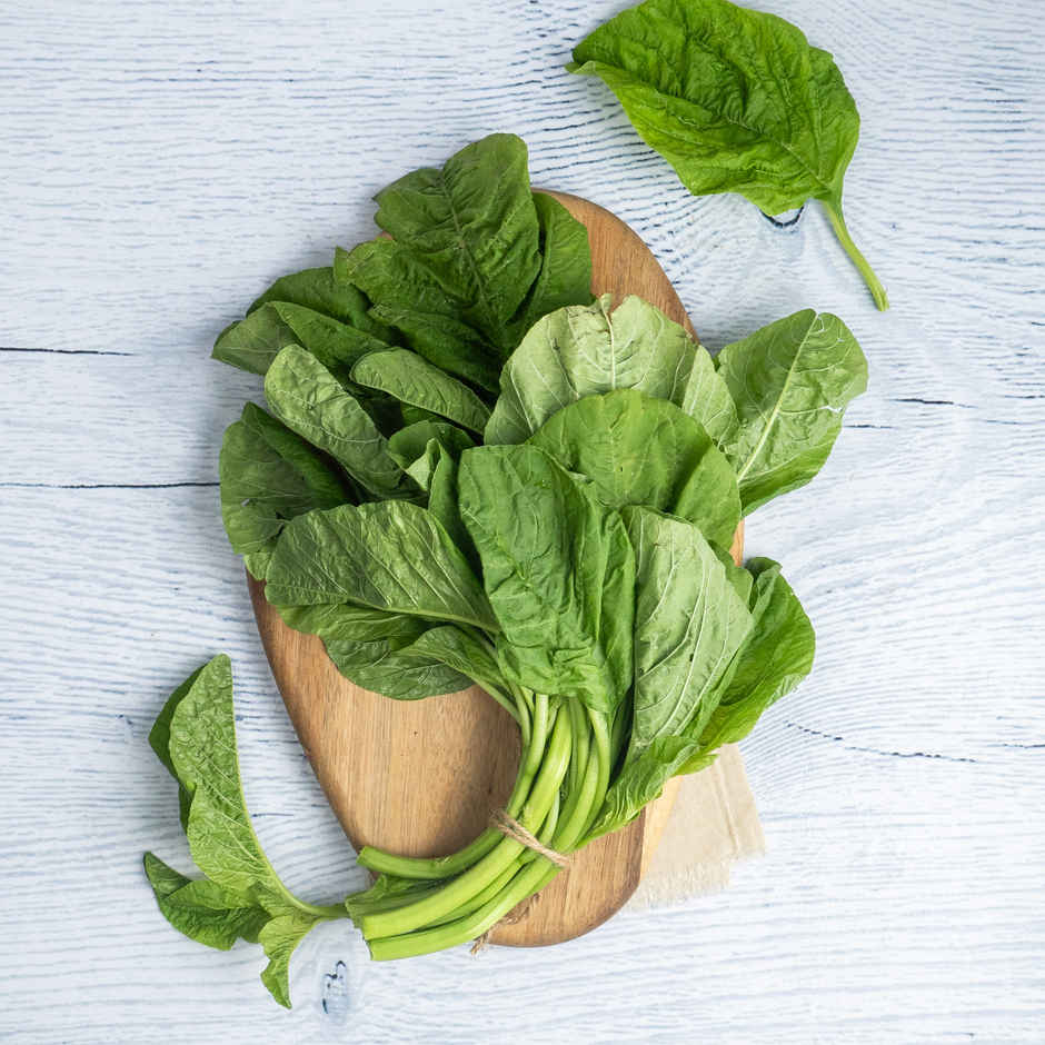 Amaranth Green Leaves (Thotakura) - Cleaned, without roots