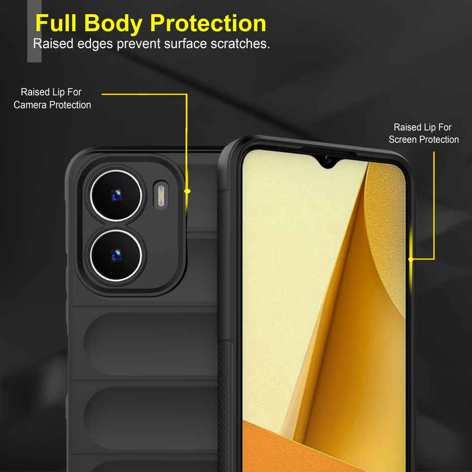 Zapcase Back Cover for Vivo Y56 5G | Magic-Black