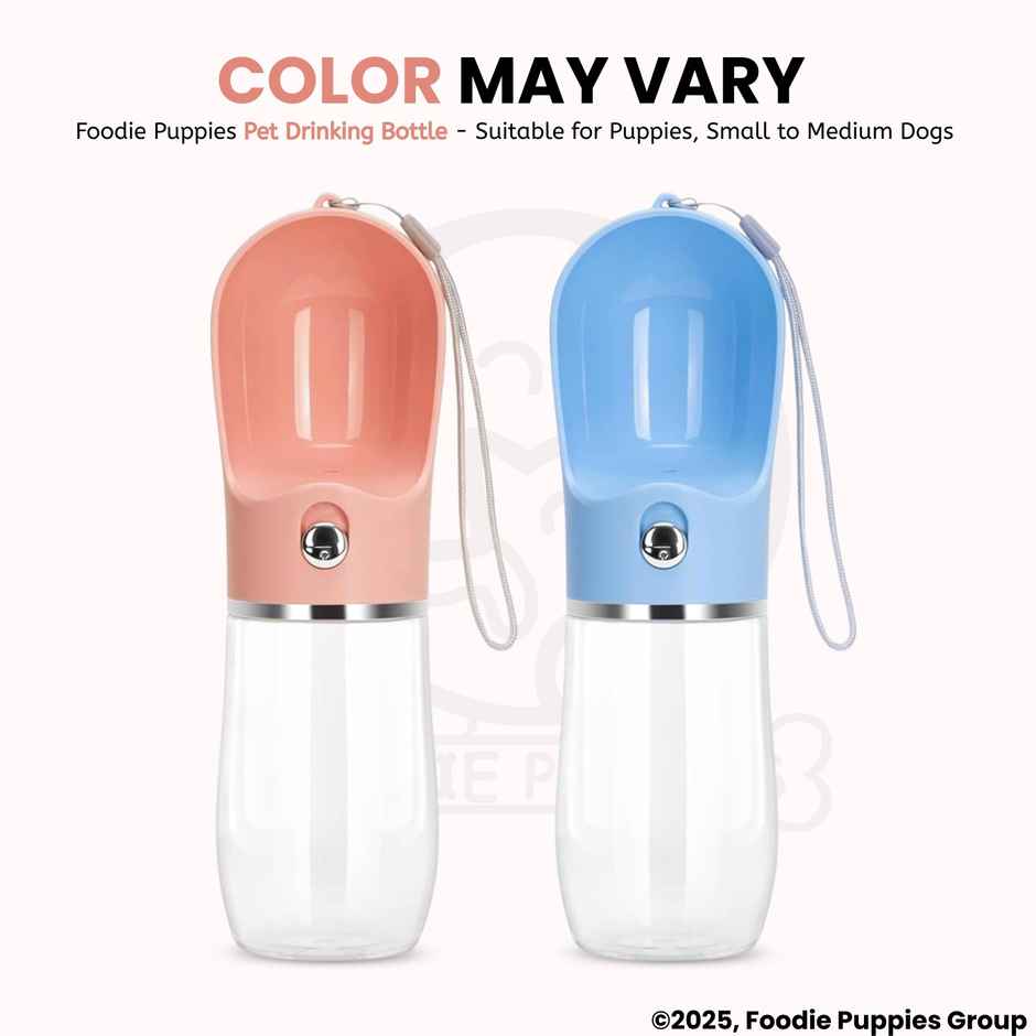 Foodie Puppies Leak-Proof Pet Water Dispenser Bottle for Dogs & Puppies | 500 ml
