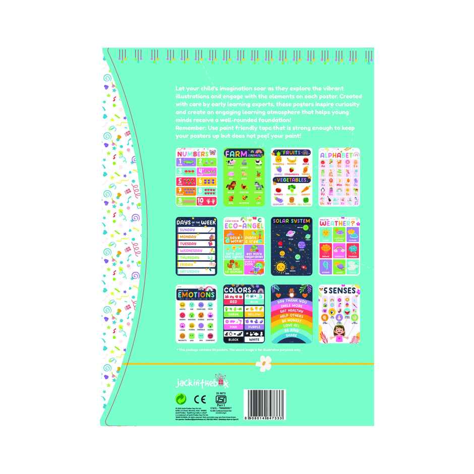 Jackinthebox Pre K Poster - Colorful - Great For Gifting