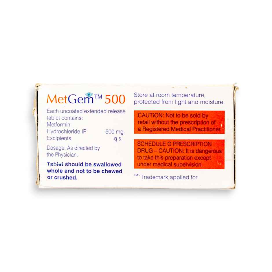 MetGem 500 Tablet ER