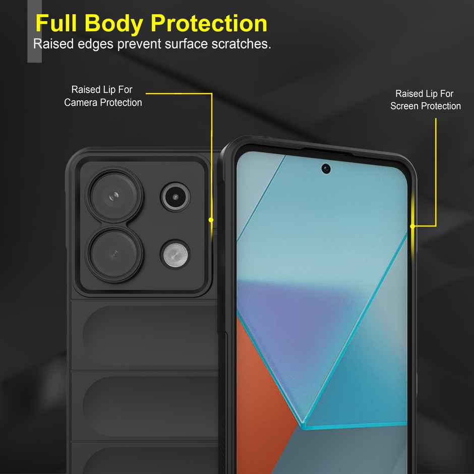 Zapcase Back Cover for Mi Redmi Note 13 5G | Magic-Black
