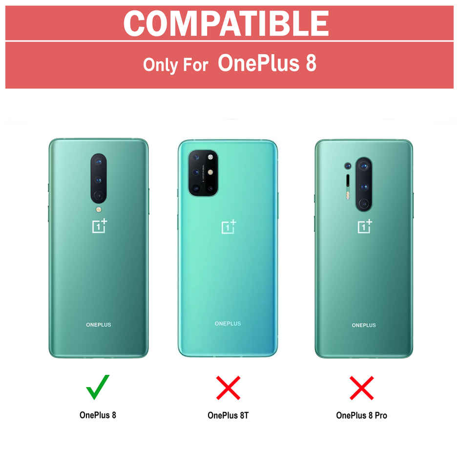 Zapcase Back Cover for OnePlus 8 | Matte-Black