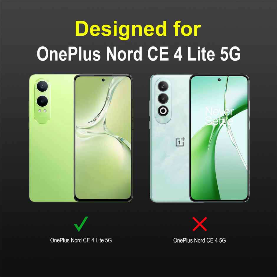 Zapcase Back Cover for OnePlus Nord CE 4 Lite 5G | Magic-Black