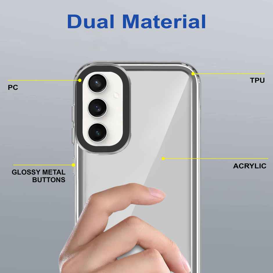 Zapcase Back Cover for Samsung Galaxy A34 5G | Space-Black