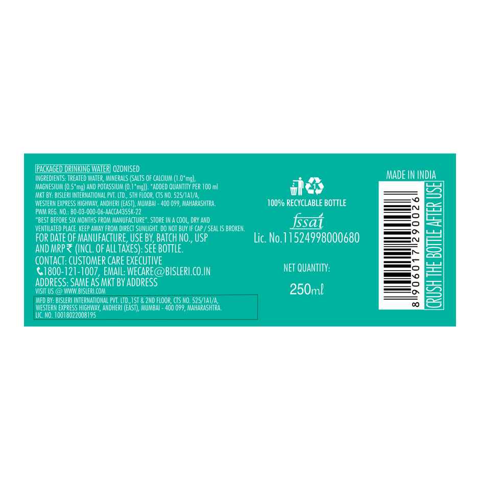 Buy Bisleri Package Drinking Water | Pet Online - Price @ ₹6 | Instant ...