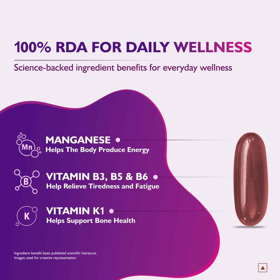 Siens By Dabur Multivitamin For Women, 32 Nutrients To Support Overall Health 30 Capsules