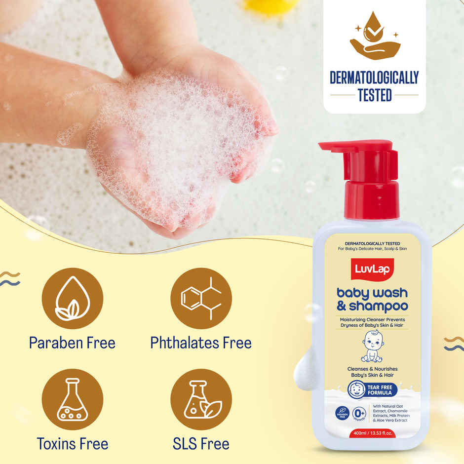 LuvLap Baby Wash Shampoo