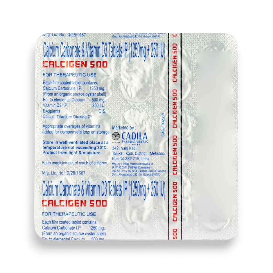 Calcigen 500 Tablet