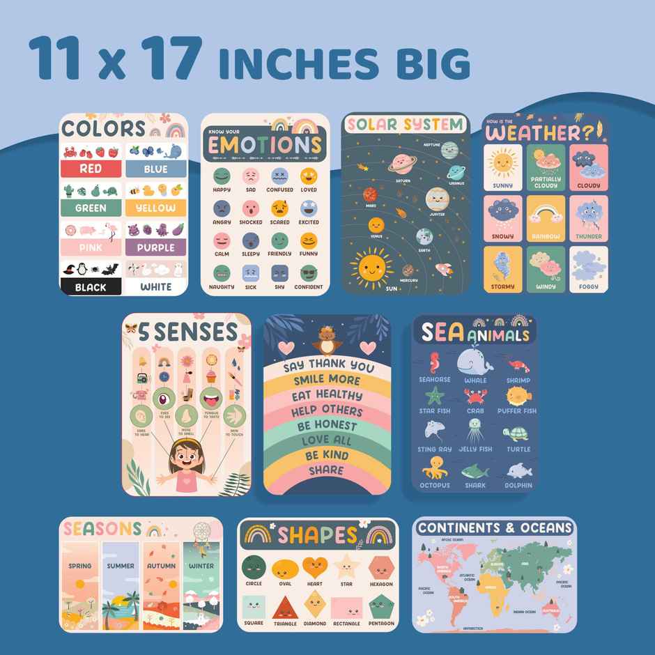 Jackinthebox Pre K Poster - Boho - Great For Gifting