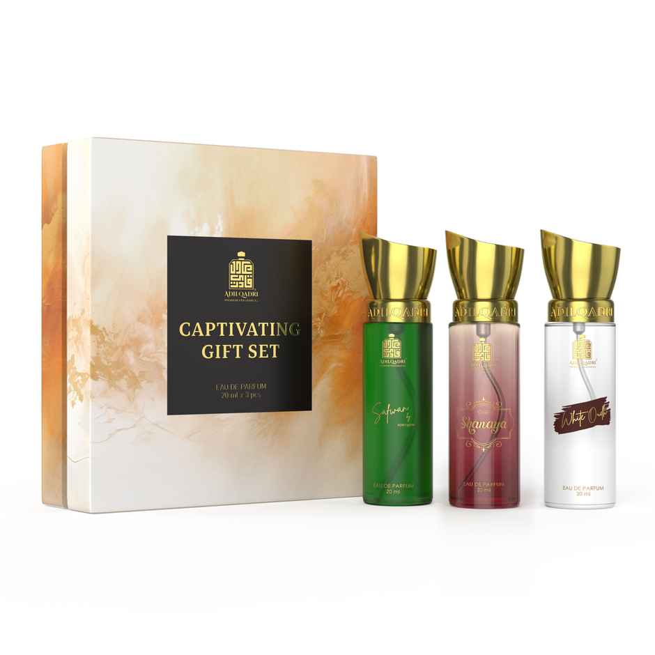 Adilqadri Captivating Trio Luxury Eau De Parfum | Gift Set For Unisex | Long Lasting Scent