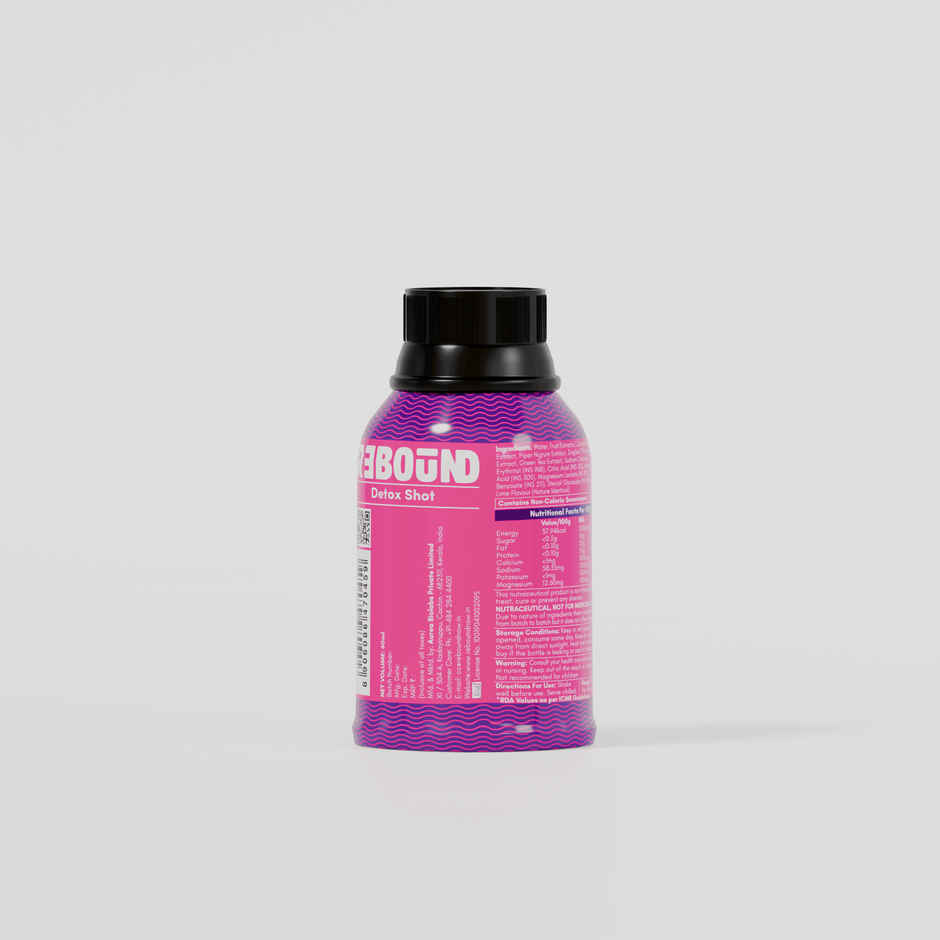 Rebound Hangover Detox Shot | Lime Flavour, Zero Sugar & Added Magnesium