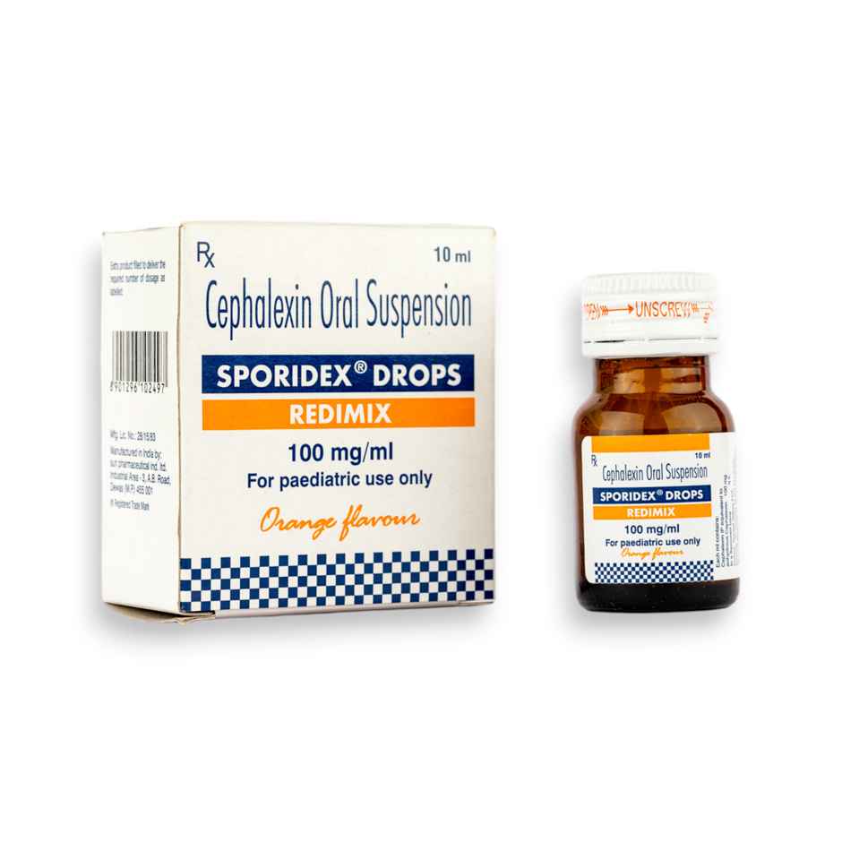 Sporidex 100mg/ml  Orange Flavour Redimix Drop