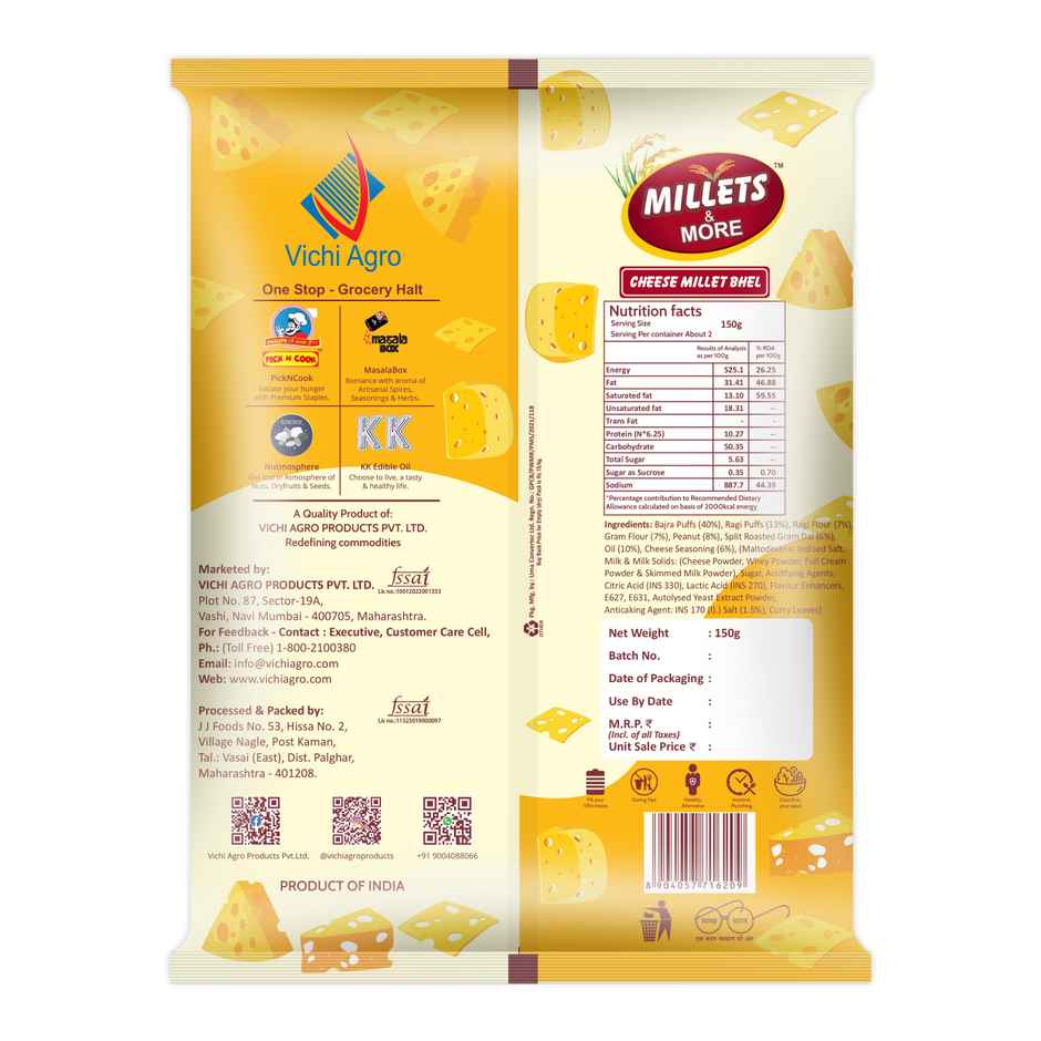 MILLETS & MORE Cheese Millet Bhel