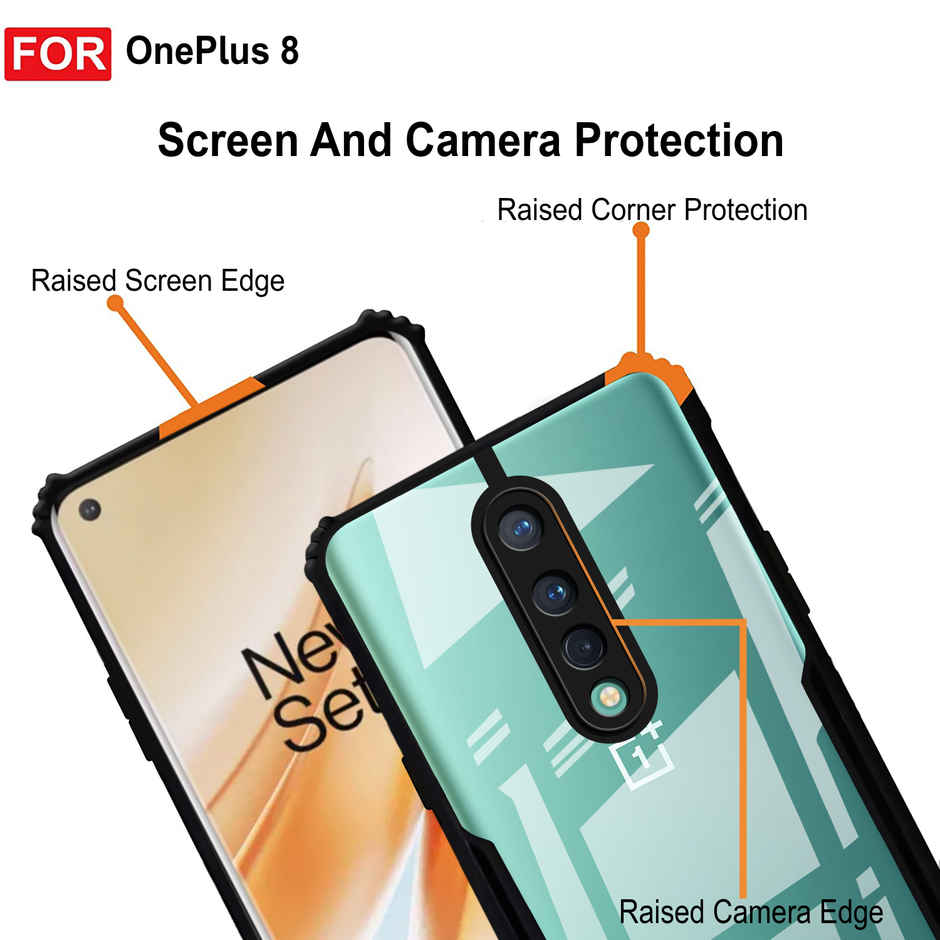 Zapcase Back Cover for OnePlus 8 | Matte-Black