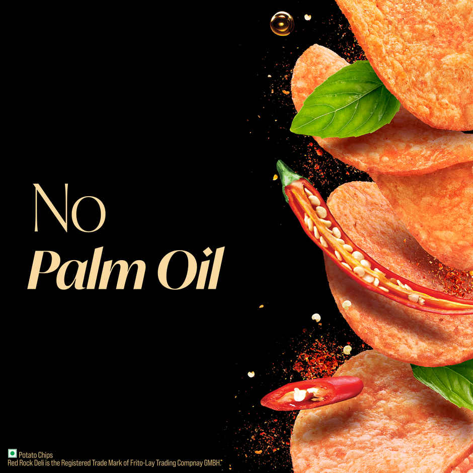 Red Rock Deli Kettle Chips Basil Thai | No Palm Oil Snacks