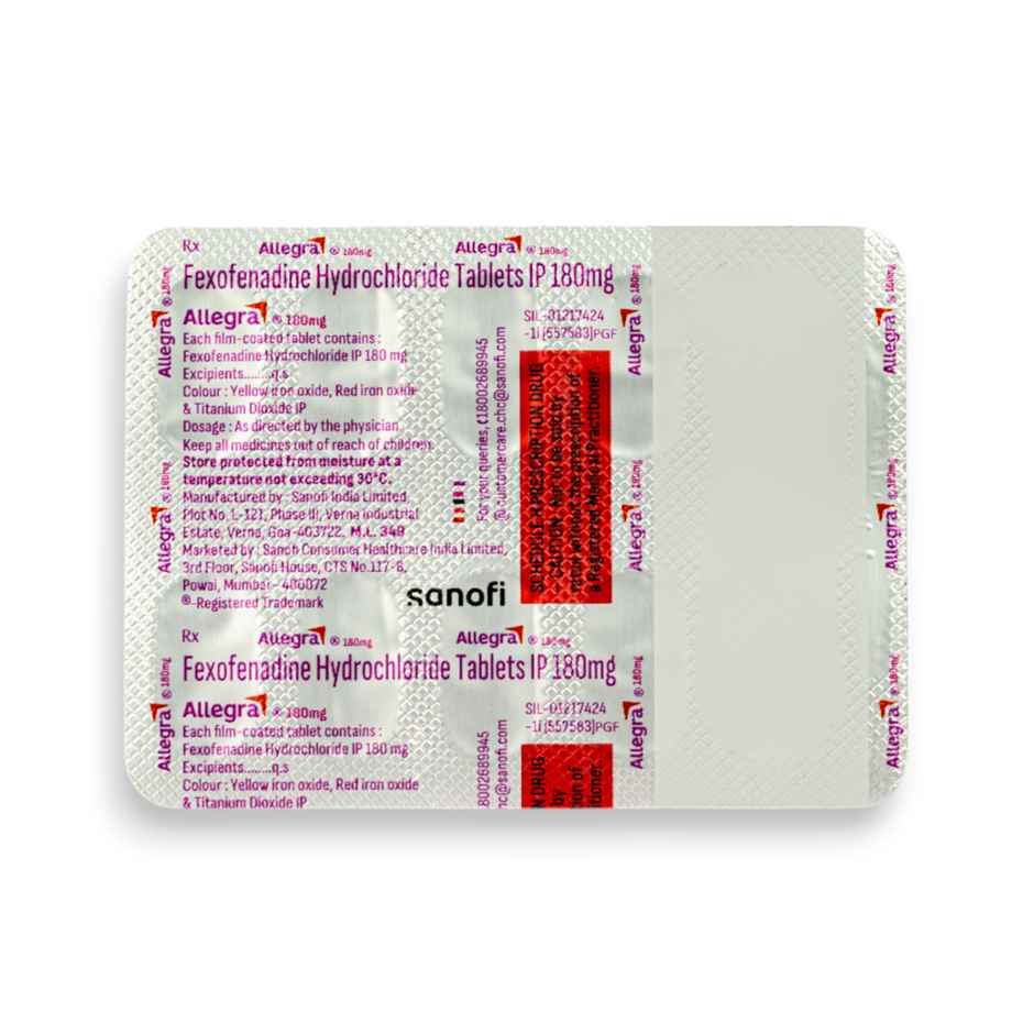 Allegra 180mg Tablet Combo